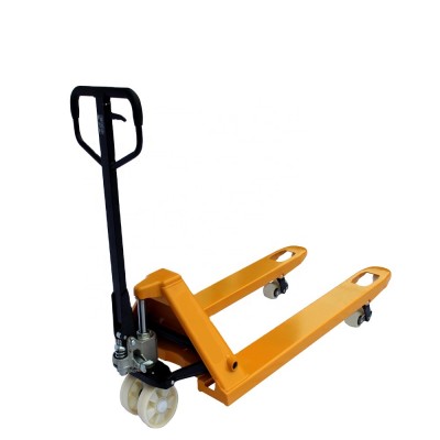 Hot sale support customized AC Casting pump manual hydraulic pallet truck pallet jack with  forging rocker arm