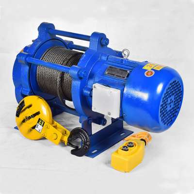 Competitive price 380v electric winch 1 ton cable pulling rope hoist