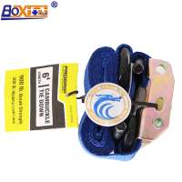 Customized 1inch Strong Blue PE Ratchet Straps with J Hooks